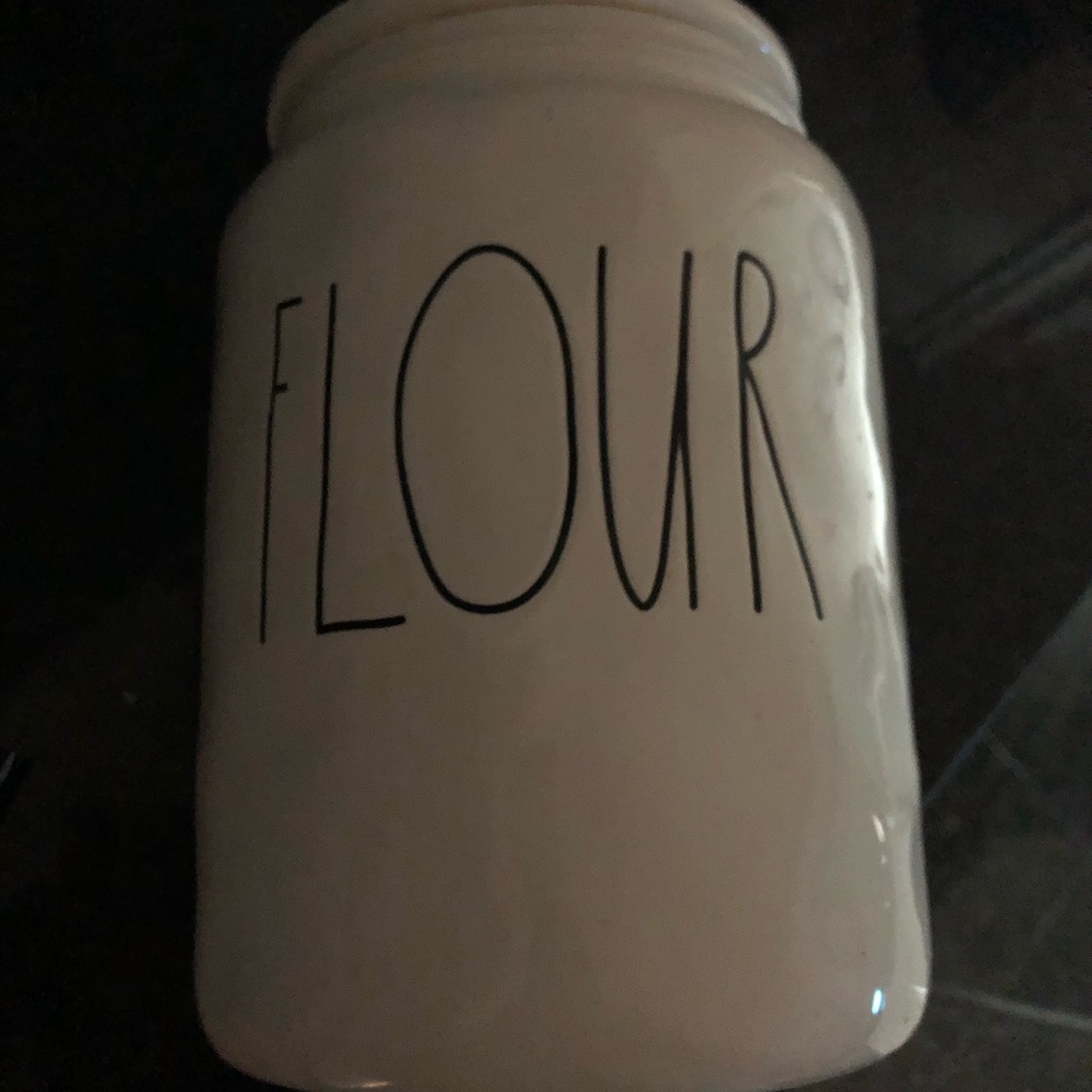 OG Rae Dunn Clay Long Letter (LL) Flour Canister